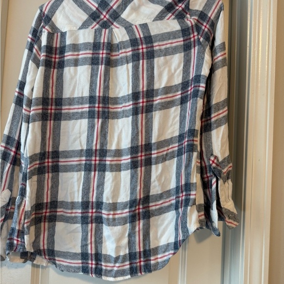 Rails Hunter Plaid Flannel Top Blue White Small - Picture 6 of 6